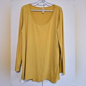 LuLaRoe Yellow Long Sleeve Top